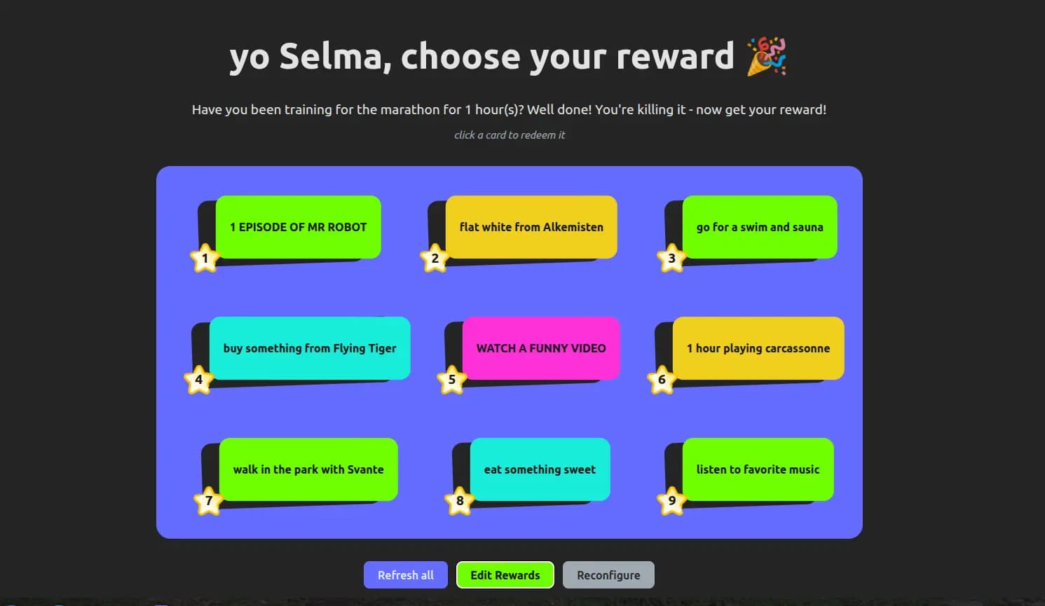 Reward Board